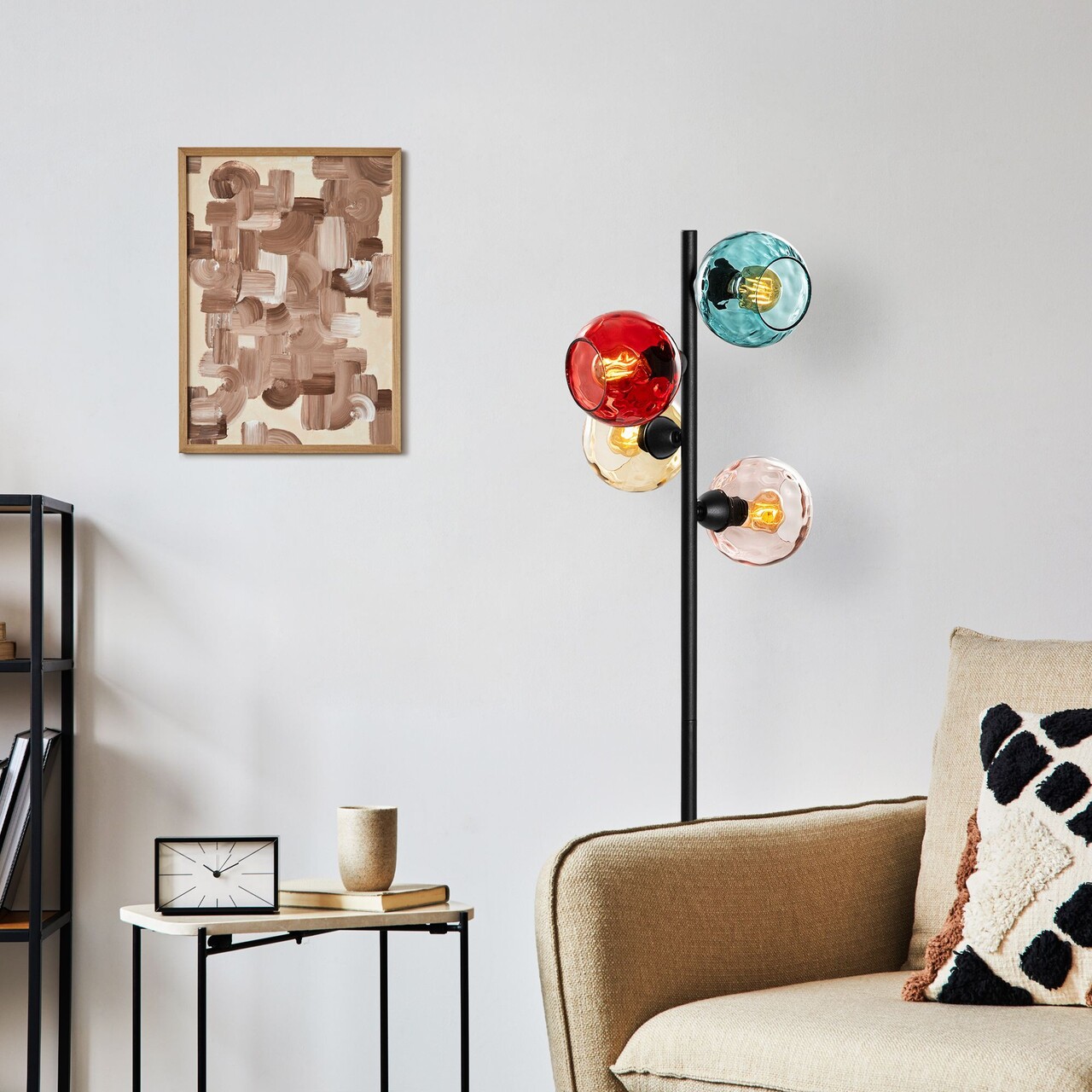 Lampadar, L'essentiel Maison, 521SHN3645, Multicolor / Negru - view 3