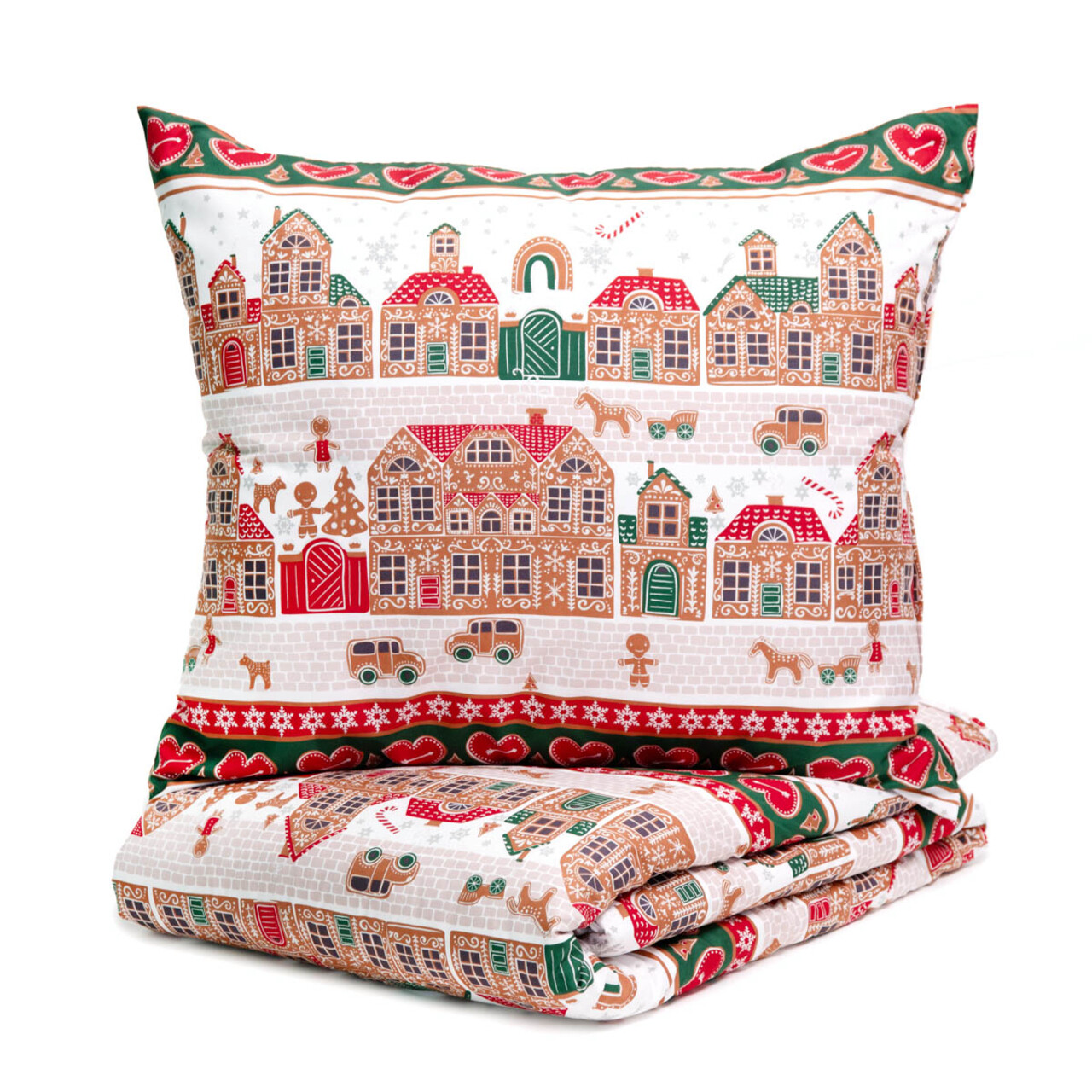 Lenjerie de pat dubla Lapland, Homla, 3 piese, 160x200 cm, microfibra din poliester, multicolor - 1 | YEO