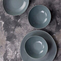 Farfurie intinsa Organic, Ambition, 30 cm, ceramica cu glazura reactiva, albastru