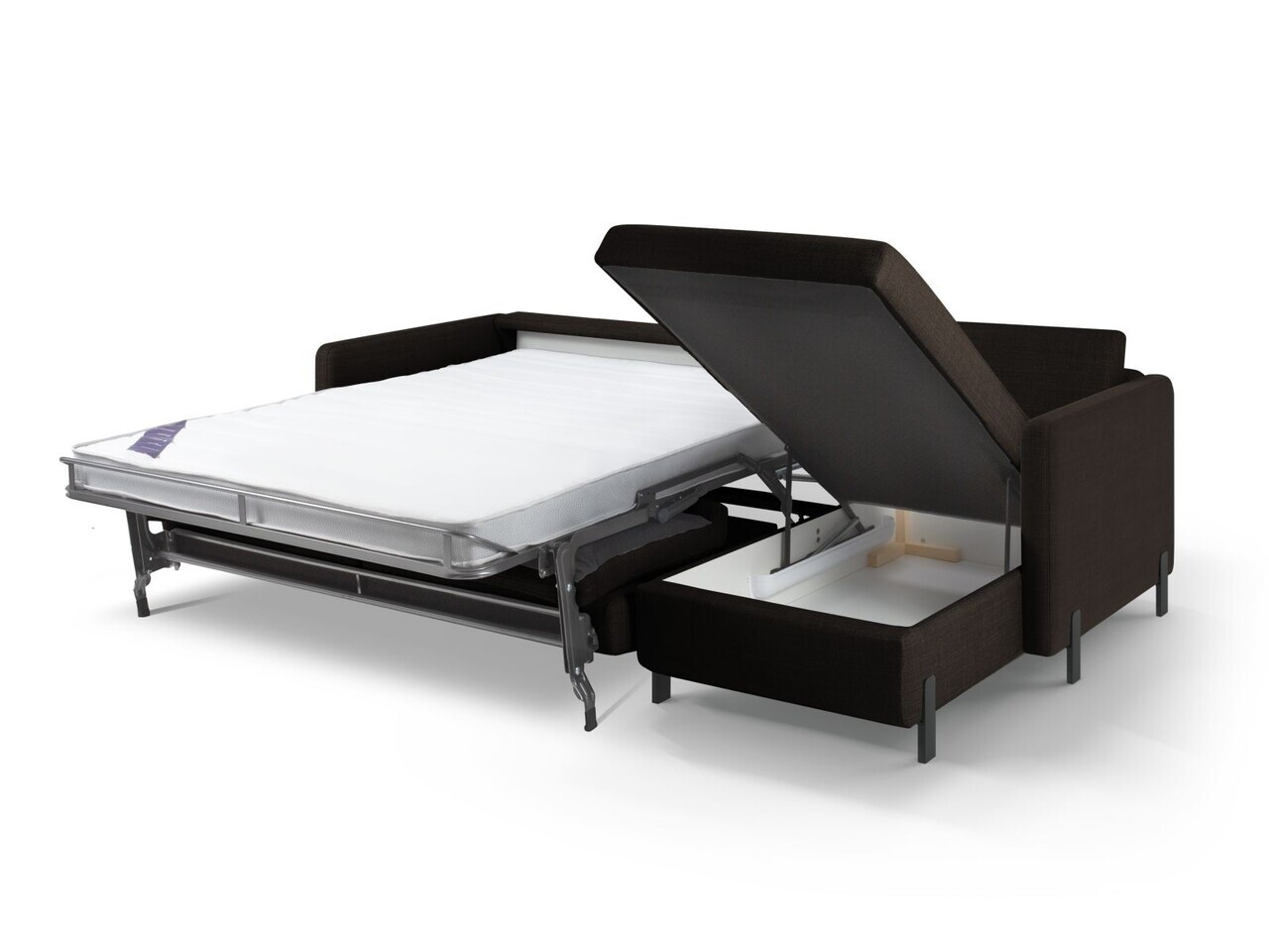 Coltar extensibil dreapta 5 locuri, Gloria, Micadoni Home, 286x170x88 cm, tesatura structurata, gri inchis — imaginea 6