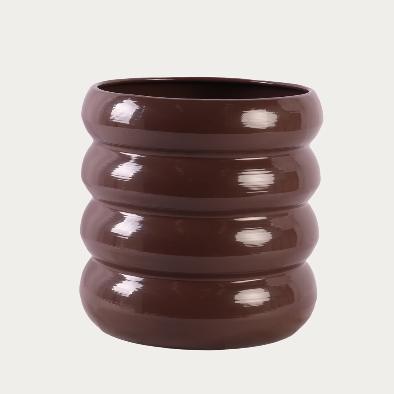 Masuta de cafea Soltre, Homla, 37.5x37.5 cm, metal, maro inchis - view 3