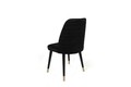 Set scaune 4 piese, Nmobb, Hugo-366 V4, Metal, Negru