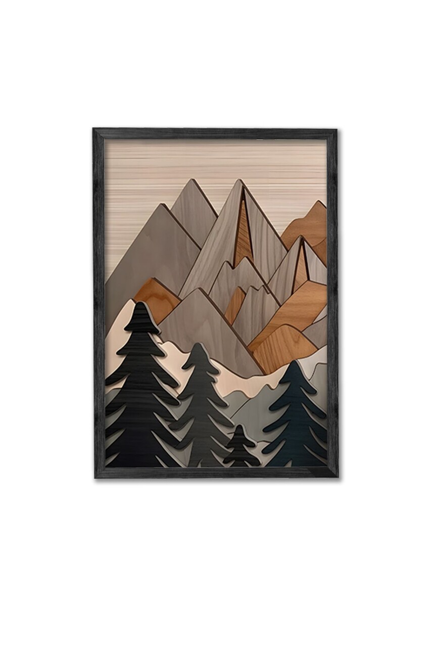 Set 3 tablouri decorative, Ersy3Syhcrv61, MDF, Multicolor - view 4