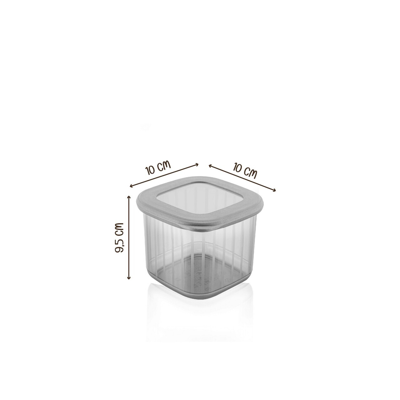 Set recipiente depozitare, Hermia, 964FRM1192, PLASTIC, Antracit — imaginea 5
