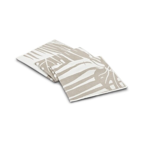 Prosop de plaja Leaf Luxury, L'appartement, 100x180 cm, bumbac, 460 gsm, gri deschis