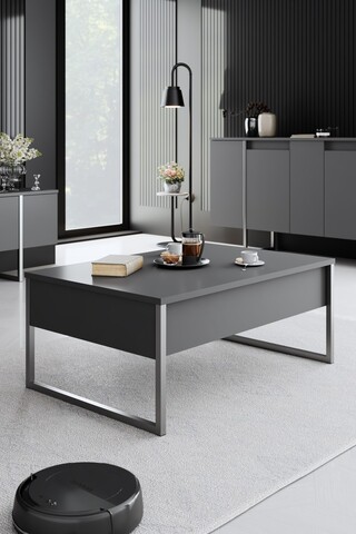 Masuta de cafea, Bexley, Luxe, Antracit / Argintiu