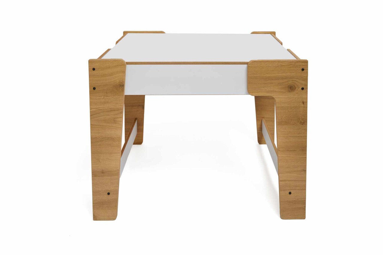 Masa pentru copii, Hanah Home, Phoenix, 72.5x55x56.5 cm, Alb / Natural - view 4