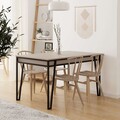 Masa de sufragerie extensibila, Decortie, Pal, Mocha
