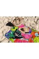 Prosop de plaja, Astacura, Tropical Vibes 90, 90x150 cm, 70% poliester/30% poliamida, Multicolor