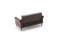 Canapea extensibilă cu 2 locuri, Balcab Home, 825BLC1712, Lemn de fag, Maro