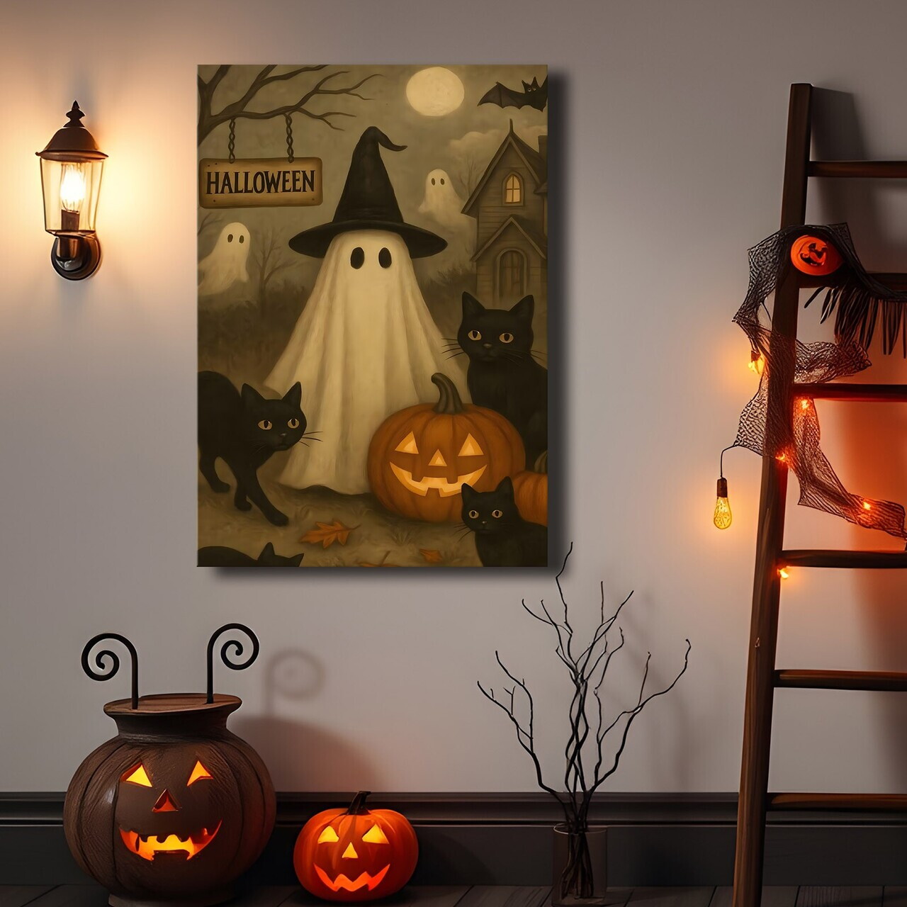Tablou decorativ, 70100HALC-018, Material: Pânză de poliester, Multicolor — imaginea 2