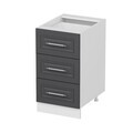 Dulap pentru bucatarie, Hanah Home, Minar, 45x87x58 cm, Alb / Antracit