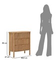Comoda Goteborg, Mauro Ferretti, 80.5x47x82 cm, lemn de brad/MDF/fier, maro