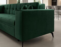 Coltar extensibil stanga 4 locuri ELTAP, Sol-18, Solange, 292x196x84 cm, lemn/poliester, verde inchis