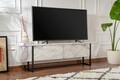 Comoda TV, Nordure, Serenity, 180x50x29 cm, PAL, Marmură Freesia / Negru