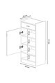 Pantofar, Hanah Home, Orfa, 50x120x33 cm, Stejar Sonomo / Alb