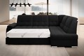 Coltar extensibil dreapta 3 locuri ELTAP, RT-10FL, Sado, 272x192x95 cm, lemn/poliester, negru