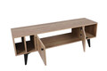 Comoda TV, Mod Design, Sidney, 150x40x50 cm, Stejar / Negru