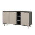 Comoda Ekre, Decortie, 142x40x75 cm, antracit