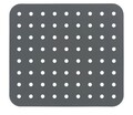 Covoras pentru chiuveta, Wenko, Kristall Square, 27.5 x 31 x 1 cm, plastic, gri