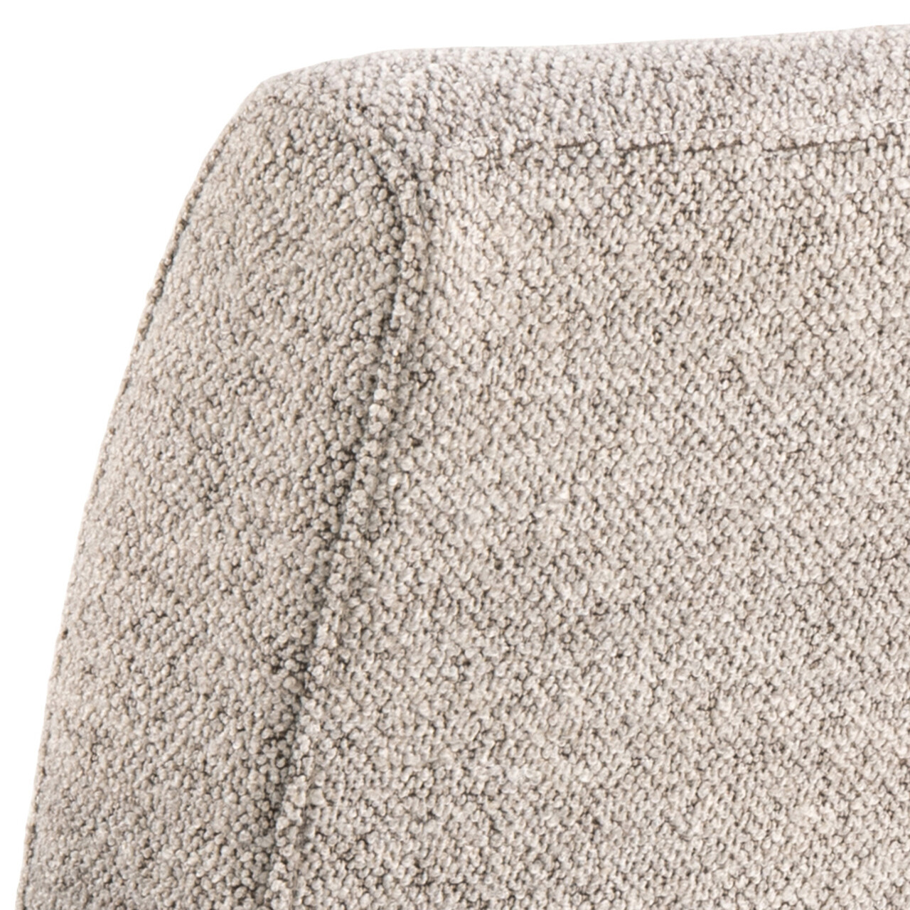 Scaun Adele, Actona, 50.5x64.5x84.5 cm, tesatura Boucle/otel, bej - view 2