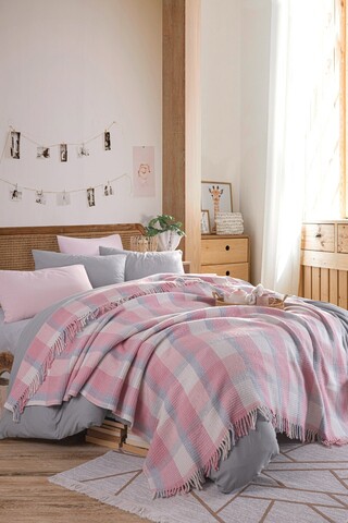 Patura Double, Warm Soft - Powder, Eponj Home, 70% bumbac/30% acril