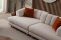 Canapea 3 locuri, Atelier del Sofa, 752EST1156, Lemn de carpen/PAL melaminat, Bej