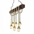 Candelabru All Design, handmade, 100x120x15 cm, Beige Walnut