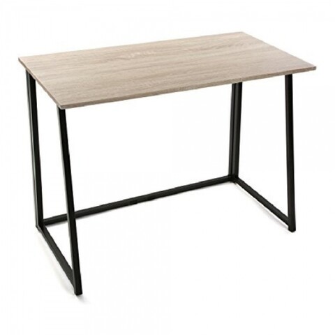 Birou pliabil, 45 x 74 x 91.5 cm, pvc/metal, bej/negru