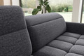 Coltar extensibil stanga 3 locuri ELTAP, LT-05AS, Barea, 208x160x100 cm, lemn/poliester, gri inchis
