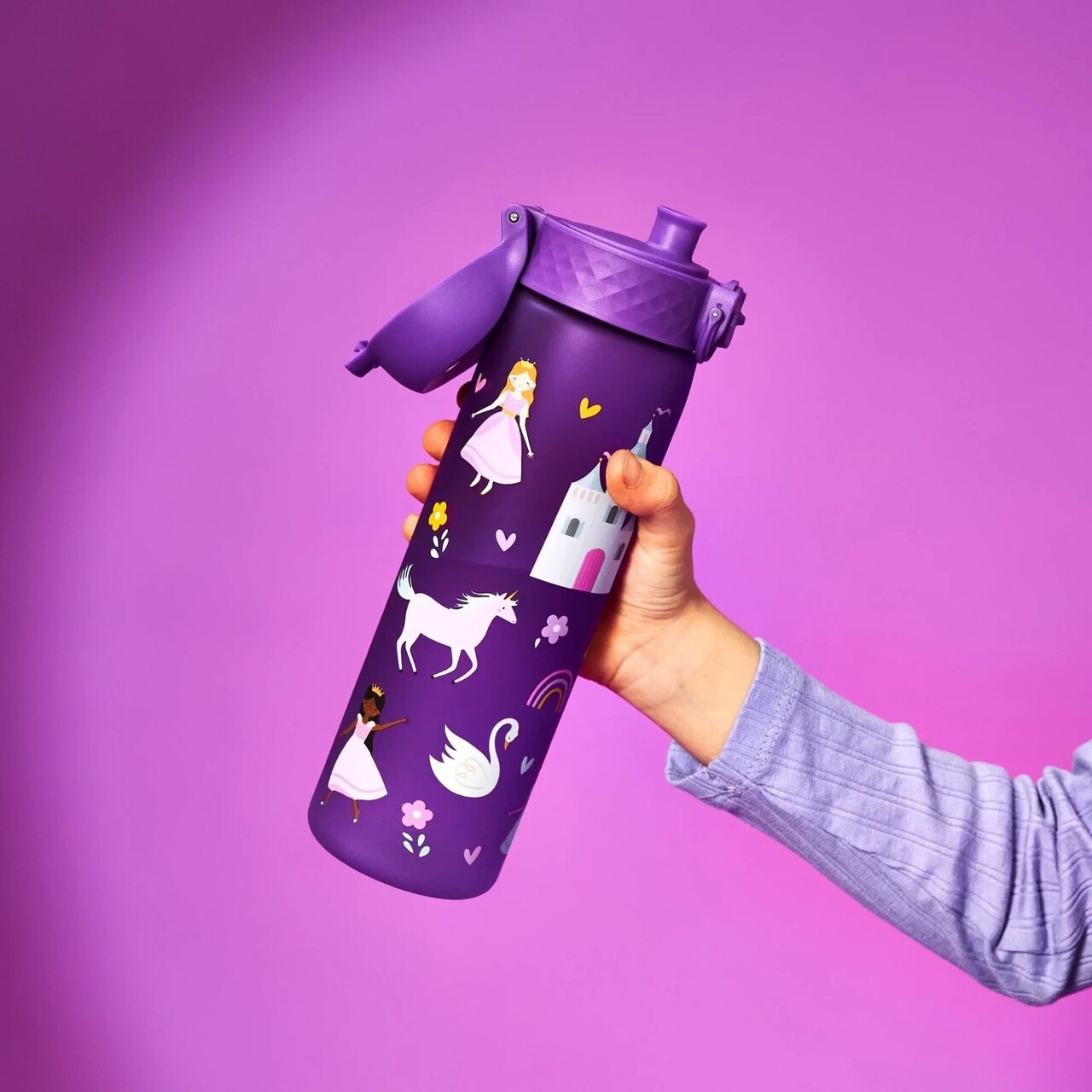 Sticla apa pentru copii Slim, recyclon, 500ml, Princess - Ion8 - imagine 5