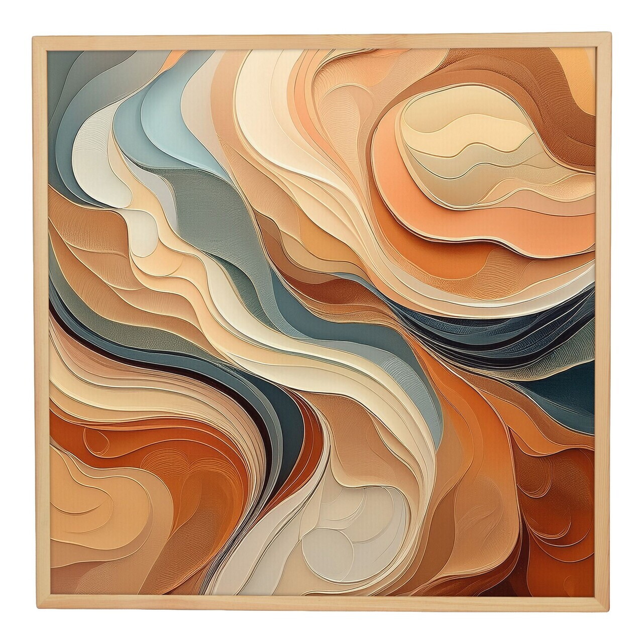 Tablou decorativ, Cc-K-Ah-1016, Canvas, Cadru: 100% LEMN (Grosime: 18 mm), Multicolor - view 2