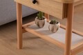Noptiera, Howard, Daisy Drawer, 55x55x45 cm, MDF , Natural/Lemn