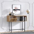 Bufet, Elegance, Paco, 100x35x85 cm, Stejar / Negru