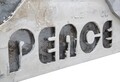 Tablou decorativ Peace, Mauro Ferretti, 60x120 cm, pictat manual, canvas/lemn de pin