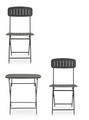 Set mobilier de gradina 3 piese Yvonne, Bizzotto, otel, finisaj mat, gri carbune