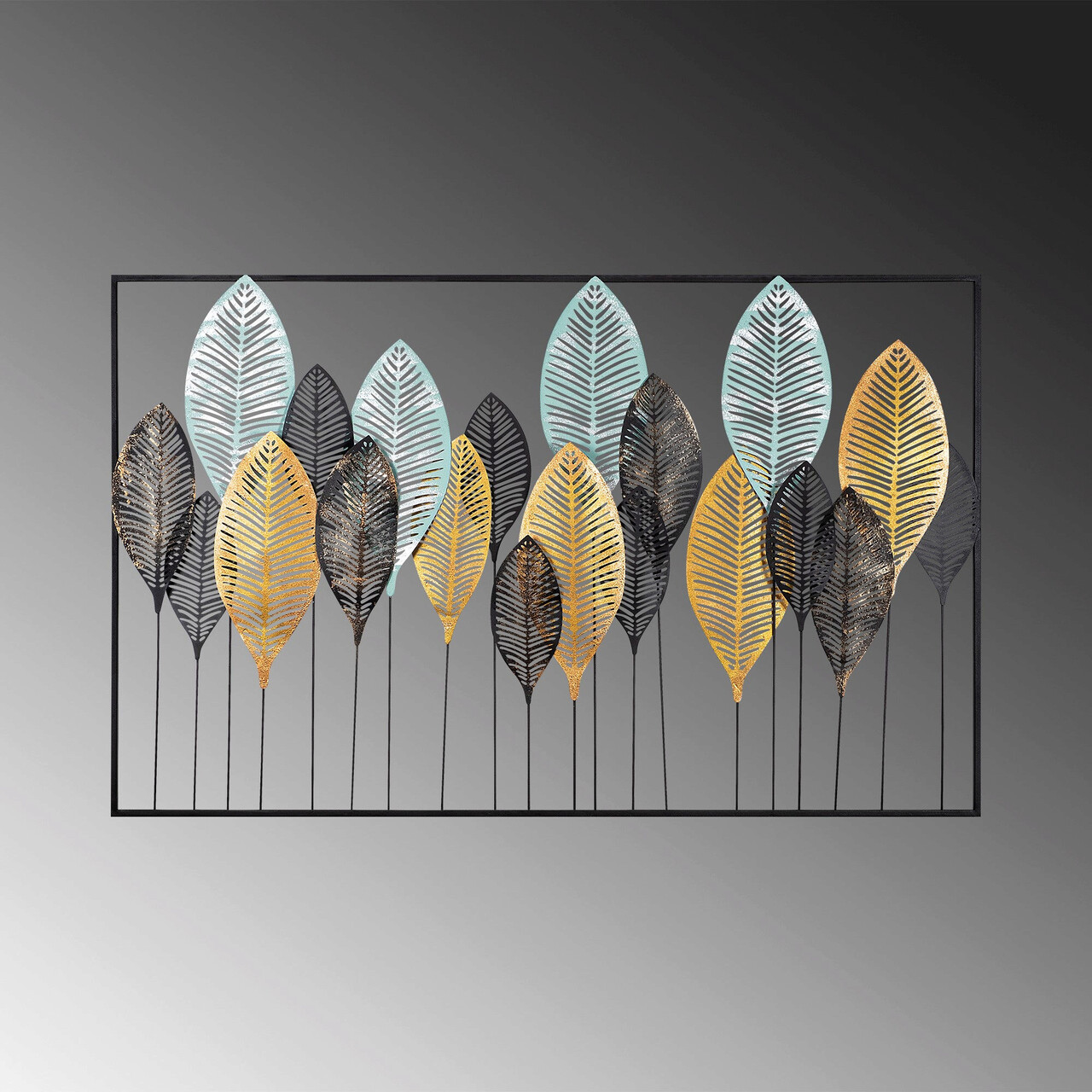 Decoratiune de perete, Sinuate, Dimensiune: 122 x 76 cm, Multicolor - view 5