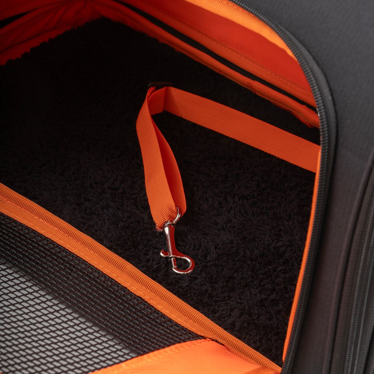 Geantă de transport pentru animale de companie, Paws &amp; Whiskers, Airline, Negru - imagine 10