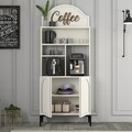 Dulap de bar pentru cafea, Hommy Craft, Lyon 80, PAL, Crem/Negru