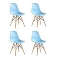 Set 4 scaune Truly, Heinner, albastru