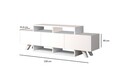 Comoda TV, Coraline, Alwin Alt, 150x49x31.6 cm, PAL, Alb