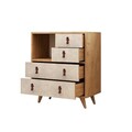 Dulap, Mod Design, Witlof, 70x88.6x40 cm, Stejar / Alb