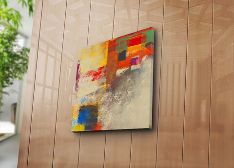Tablou decorativ, 4545k-99, canvas, dimensiune: 45 x 45 cm, multicolor