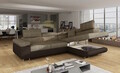 Coltar extensibil dreapta 4 locuri, ELTAP, Anton, 272x203x85 cm, lemn/poliester, bej/maro