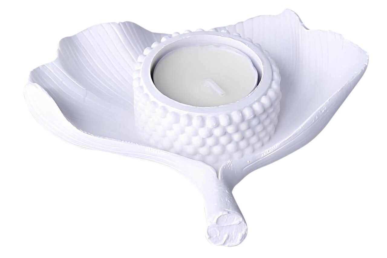 Decoratiune, CY0344, 13x14 cm, Poliester, Alb