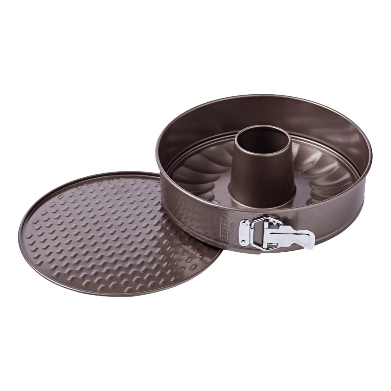 Forma de copt rotunda detasabila, otel carbon, 26cm, "Asimetria" - Pyrex - imagine 3