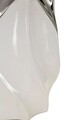 Lampa de masa Shiney, Mauro Ferretti, 1 x E27, 40W, 30x51 cm, ceramica/fier, alb/argintiu