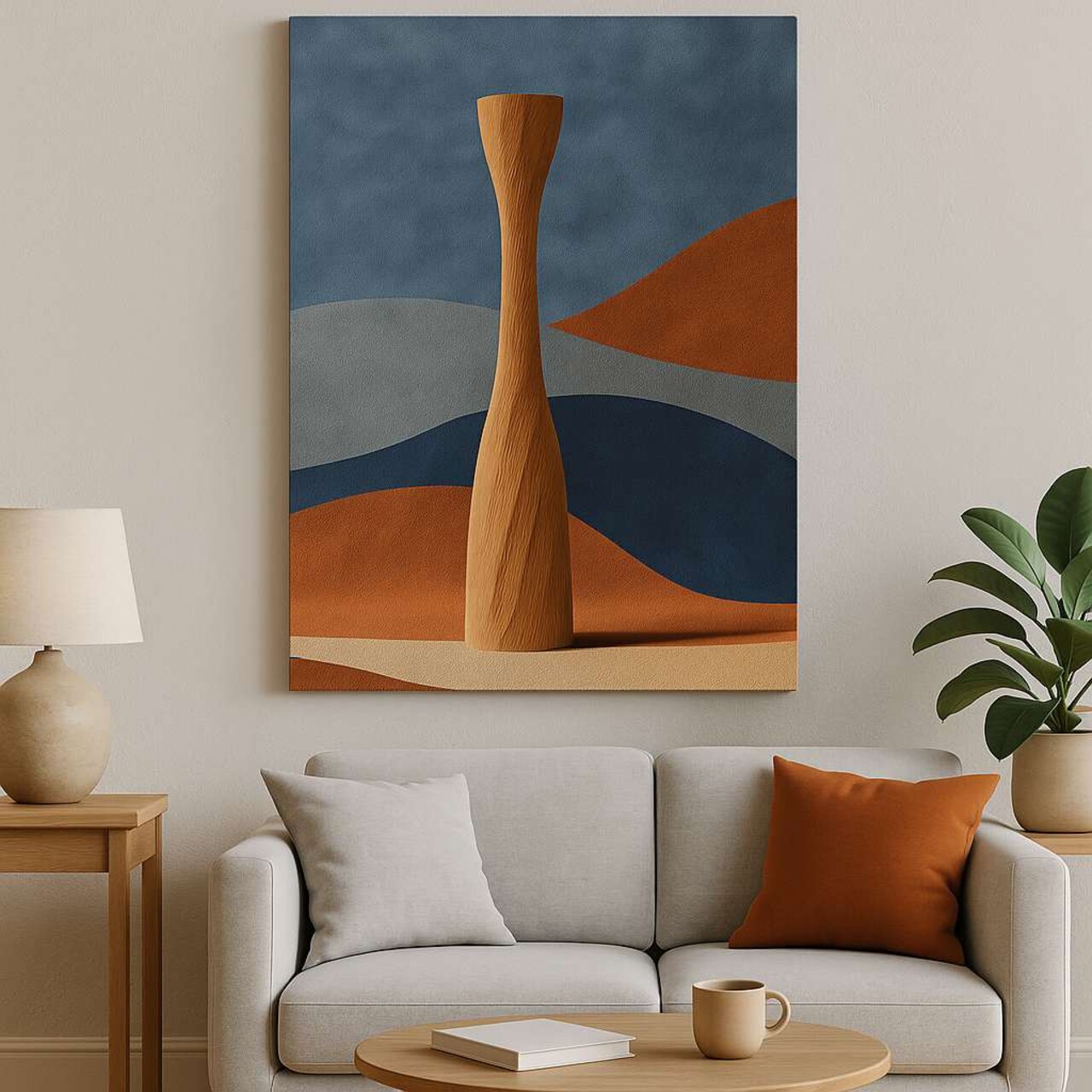 Tablou decorativ Hm_Cnvs26-7-50x70 Cadru: 100% lemn (Grosime: 2 x 3 cm) Multicolor