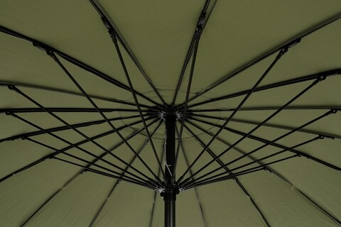 Umbrela pentru gradina / terasa, Atlanta, Bizzotto, Ø 270 cm, stalp Ø 38 mm, aluminiu, verde oliv
