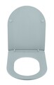 Capac de toaleta cu sistem automat de coborare Galati, Wenko, 36x46 cm, duroplast/plastic, albastru